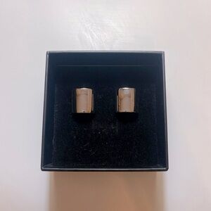 Silver Square Cubic Earrings
